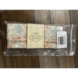 Longaberger‎ Vintage Blossoms Floral Fabric Jewelry Roll NEW 2409156